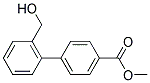 2'-HYDROXYMETHYL-BIPHENYL-4-CARBOXYLIC ACID METHYL ESTER 结构式