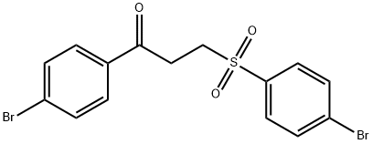1-(4-BROMOPHENYL)-3-[(4-BROMOPHENYL)SULFONYL]-1-PROPANONE 结构式