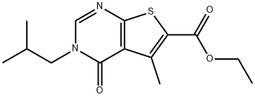 5-甲基-3-(2-甲基丙基)-4-氧代-噻吩并 结构式