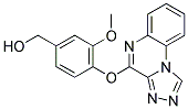 [3-METHOXY-4-([1,2,4]TRIAZOLO[4,3-A]QUINOXALIN-4-YLOXY)PHENYL]METHANOL 结构式