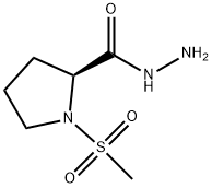1-(甲基磺酰基)吡咯烷-2-碳酰肼 结构式