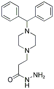 3-(4-BENZHYDRYL-PIPERAZIN-1-YL)-PROPIONIC ACID HYDRAZIDE 结构式