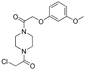 1-(CHLOROACETYL)-4-[(3-METHOXYPHENOXY)ACETYL]PIPERAZINE 结构式