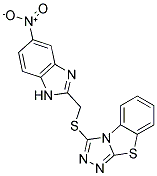 3-([(5-NITRO-1H-BENZIMIDAZOL-2-YL)METHYL]THIO)[1,2,4]TRIAZOLO[3,4-B][1,3]BENZOTHIAZOLE 结构式