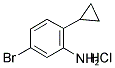 5-BROMO-2-CYCLOPROPYL-PHENYL-AMMONIUM CHLORIDE 结构式