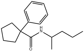 N-(1-METHYLBUTYL)(PHENYLCYCLOPENTYL)FORMAMIDE 结构式