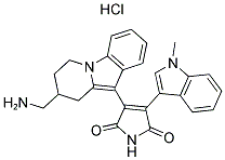 BISINDOLYLMALEIMIDE X HCL 结构式