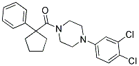 4-(3,4-DICHLOROPHENYL)PIPERAZINYL PHENYLCYCLOPENTYL KETONE 结构式