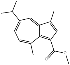 METHYL GUAIAZULENE-3-CARBOXYLATE 结构式