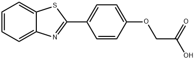 2-(4-(苯并[D]噻唑-2-基)苯氧基)乙酸 结构式