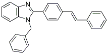 1-BENZYL-2-(4-STYRYL-PHENYL)-1H-BENZOIMIDAZOLE 结构式