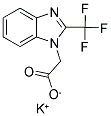 POTASSIUM [2-(TRIFLUOROMETHYL)-1H-BENZIMIDAZOL-1-YL]ACETATE 结构式