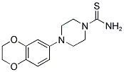 4-(2,3-DIHYDRO-1,4-BENZODIOXIN-6-YL)PIPERAZINE-1-CARBOTHIOAMIDE 结构式