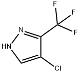 4-CHLORO-3-TRIFLUOROMETHYL-1H-PYRAZOLE 结构式