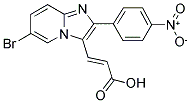 3-[6-BROMO-2-(4-NITRO-PHENYL)-IMIDAZO[1,2-A]-PYRIDIN-3-YL]-ACRYLIC ACID 结构式