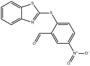 2-(1,3-苯并噻唑-2-基硫烷基)-5-硝基苯甲醛 结构式