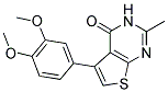 5-(3,4-DIMETHOXYPHENYL)-2-METHYLTHIENO[2,3-D]PYRIMIDIN-4(3H)-ONE 结构式