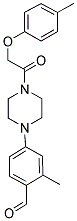 2-METHYL-4-(4-[(4-METHYLPHENOXY)ACETYL]PIPERAZIN-1-YL)BENZALDEHYDE 结构式