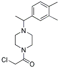 1-(Chloroacetyl)-4-[1-(3,4-dimethylphenyl)ethyl]piperazine 结构式