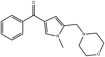 [1-METHYL-5-(MORPHOLINOMETHYL)-1H-PYRROL-3-YL](PHENYL)METHANONE 结构式