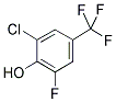 2-CHLORO-6-FLUORO-4-(TRIFLUOROMETHYL)PHENOL 结构式