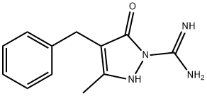 4-BENZYL-3-METHYL-5-OXO-2,5-DIHYDRO-1H-PYRAZOLE-1-CARBOXIMIDAMIDE 结构式