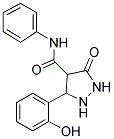 3-(2-Hydroxyphenyl)-5-oxo-N-phenylpyrazolidine-4-carboxamide 结构式