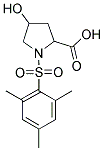 4-HYDROXY-1-(MESITYLSULFONYL)PYRROLIDINE-2-CARBOXYLIC ACID 结构式