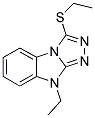 9-ETHYL-3-(ETHYLTHIO)-9H-[1,2,4]TRIAZOLO[4,3-A]BENZIMIDAZOLE 结构式