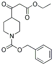 4-(2-ETHOXYCARBONYL-ACETYL)-PIPERIDINE-1-CARBOXYLIC ACID BENZYL ESTER 结构式