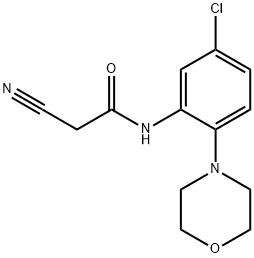 N-(5-CHLORO-2-MORPHOLIN-4-YL-PHENYL)-2-CYANO-ACETAMIDE 结构式