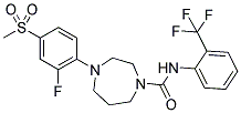 4-(2-FLUORO-4-METHANESULFONYL-PHENYL)-[1,4]DIAZEPANE-1-CARBOXYLIC ACID (2-TRIFLUOROMETHYL-PHENYL)-AMIDE 结构式