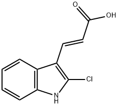 3-(2-CHLORO-1H-INDOL-3-YL)-ACRYLIC ACID 结构式