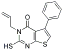 3-ALLYL-2-MERCAPTO-5-PHENYL-3H-THIENO[2,3-D]PYRIMIDIN-4-ONE 结构式
