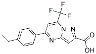 5-(4-乙基苯基)-7-(三氟甲基)吡唑并[1,5-A]嘧啶-2-羧酸 结构式