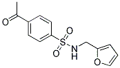 4-ACETYL-N-(2-FURYLMETHYL)BENZENESULFONAMIDE 结构式