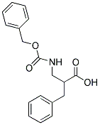 2-(BENZYLOXYCARBONYLAMINO-METHYL)-3-PHENYL-PROPIONIC ACID 结构式