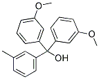 3,3'-DIMETHOXY-3''-METHYLTRITYL ALCOHOL 结构式