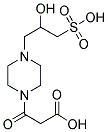 3-[4-(2-HYDROXY-3-SULFO-PROPYL)-PIPERAZIN-1-YL]-3-OXO-PROPIONIC ACID 结构式