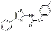 N-(4-METHYLPHENYL)-N'-(4-PHENYL-1,3-THIAZOL-2-YL)UREA 结构式