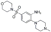 2-(4-METHYLPIPERAZIN-1-YL)-5-(MORPHOLIN-4-YLSULFONYL)ANILINE 结构式