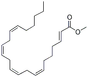 反2-顺7,顺10,顺13,顺16-二十二碳六烯酸甲酯 结构式