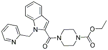Ethyl 4-((1-(2-pyridylmethyl)indol-2-yl)carbonyl)piperazinecarboxylate 结构式