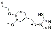 4-([4-(ALLYLOXY)-3-METHOXYBENZYL]AMINO)-4H-1,2,4-TRIAZOLE-3-THIOL 结构式