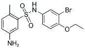 5-AMINO-N-(3-BROMO-4-ETHOXY-PHENYL)-2-METHYL-BENZENESULFONAMIDE 结构式