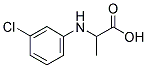 2-(3-CHLORO-PHENYLAMINO)-PROPIONIC ACID 结构式