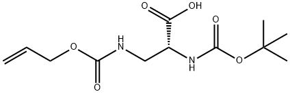 BOC-D-DAP(ALOC)-OH 结构式