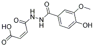 (2Z)-4-[2-(4-HYDROXY-3-METHOXYBENZOYL)HYDRAZINO]-4-OXOBUT-2-ENOIC ACID 结构式