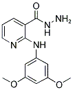 2-(3,5-DIMETHOXYPHENYLAMINO)-NICOTINIC HYDRAZIDE 结构式