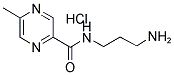 3-(5-甲基吡嗪-2-甲酰胺基)丙-1-氯化铵 结构式
